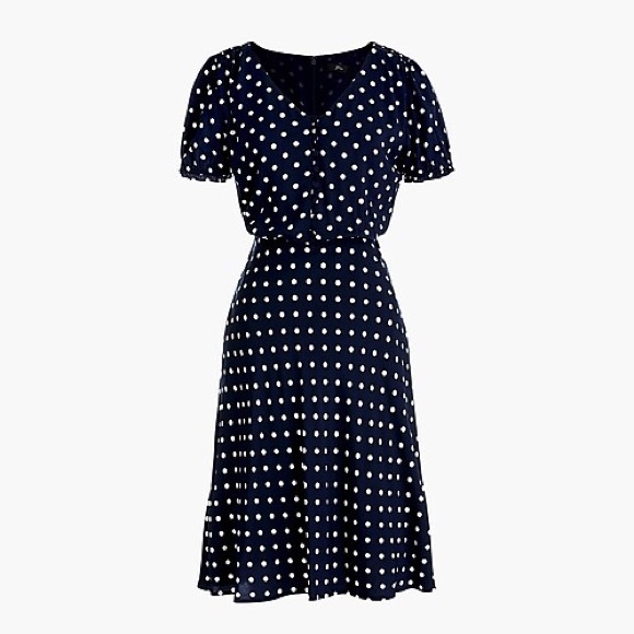 ** SOLD ** J CREW Polk a dot dress - Picture 4 of 5